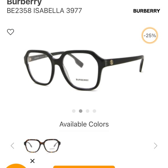 Burberry Isabella Frames - Picture 5 of 7